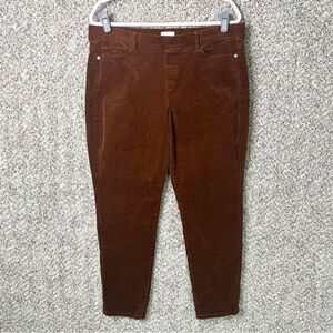 J. Jill Pants Women’s LP Brown Stretch Corduroy Pull On
